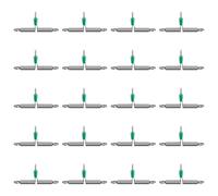 Lot de 20 cordes en forme de T pour pêche à la bifurcation, outil ergonomique