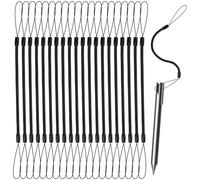 Lot de 20 Cordons Élastiques Anti-Perte pour Stylet, Cordon Stylet Tablette Cordon en Plastique pour Stylet à Dessin sur Tablette et Écran Tactile