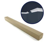 Lot de 20 Corniches de Plafond - DECOON - Lisse - 200 x 5 x 5 cm