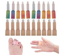 Lot de 20 correcteurs d'orteils en marteau, attelles d'orteils en marteau, attelles d'orteils cassées, correcteurs d'orteils pour la correction des orteils en marteau, orteils cassés, orteils qui se