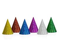 Lot de 20 cotillons hologrammes multicolores Couleurs assorties Avec élastique
