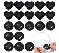 Lot de 20 coussinets en feutre pour bandeau à faire soi-même, coussinets élastiques doux avec design artisanal, plateforme d'accessoires avec design compact, grille métallique résistante à la chaleur
