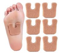 Lot de 20 coussinets en forme de fer à cheval pour pieds, callosités, coussinets métatarsiens 3 en 1, coussinets en feutre pour callosités du pied et du talon, coussin soulagement de la douleur