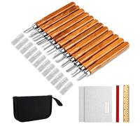 Lot de 20 couteaux de sculpture sur bois - Pour sculpture à la main - Pour les experts et les débutants