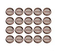 Lot de 20 couvercles d'aération - Solution efficace pour une meilleure circulation de l'air et la prévention de la poussière dans les cuisines et les bureaux (marron)