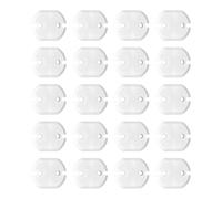 Lot de 20 couvercles de sortie de cuisine Sécurité enfant Testeur électrique Protecteurs de courant Norme européenne pour la sécurité des enfants
