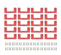 Lot de 20 crampons de montage en ABS pour système d'emballage, supports de rangement d'outils muraux et de véhicules avec vis pour espace de travail organisé