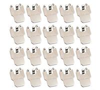 Lot de 20 crochets à griffe pour cadre mural, sans trace pour murs durs, crochets réutilisables pour cloison sèche pour 18 kg sans marques