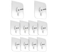 Lot de 20 crochets adhésifs pour photos - Sans perçage - 6 mm et 8 mm - Crochets auto-adhésifs extra solides - Vis adhésives pour accrocher des images suspendues, peintures murales, photos