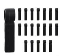Lot de 20 crochets antidérapants en plastique pour casque pour les amateurs de plein air