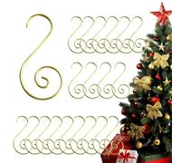 Lot de 20 crochets de décoration en forme d'étoile/S | Clips robustes pour porte, mur, bas de Noël, boules de vacances, loisirs créatifs, fournitures de fête