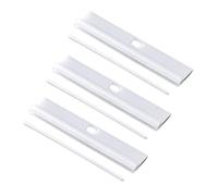 Lot de 20 crochets de store verticaux - 127 mm - Blanc - Clips de rechange pour lattes de louvre - Accessoires réglables pour store