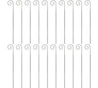 Lot de 20 crochets en acier inoxydable pour étiquettes de plantes - Marqueurs de jardin - Support d'étiquette pour plantes de jardin - Piquet antirouille - Tiges de suspension pour pot de fleurs (20