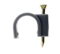 Lot de 20 crochets fixation Ø12mm - Gris - Zenitech