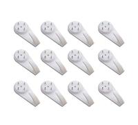 Lot de 20 crochets muraux en béton dur pour cloison sèche - Sans traces - Sans traces - En plastique - Pour cadres photo - 5 cm de long