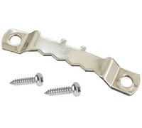 Lot de 20 crochets pour cadre photo en dents de scie en nickel argenté 45 mm + vis