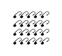 Lot de 20 crochets pour tendeur - 7 cm - Noir