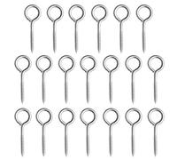 Lot de 20 crochets ronds en métal à visser pour suspendre la maison (M3/M4/M5) filetés robustes pour accrocher en extérieur