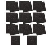 Lot de 20 dalles de sol adhésives en PVC noir marbre 30x30 CM | Pose rapide sans colle, surface réaliste effet marbre, imperméables et résistantes aux rayures, pour cuisine et chambre