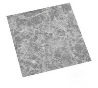 Lot de 20 dalles de sol autocollantes en PVC gris et blanc 30,5 x 30,5 cm | Aspect bois et surface lisse, installation rapide sans outils, convient pour le salon et la chambre à coucher, nettoyage avec