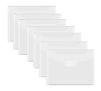 Lot de 20 de rangement transparents pour tampons et matrices de découpe, sac de rangement refermable, grande enveloppe, pour scrapbooking, cartes en papier