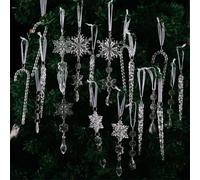 Lot de 20 décorations de sapin festives sans danger pour les enfants