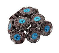 Lot de 20 disques à lamelles abrasifs pour perceuse sans fil Dremel - Grain 80