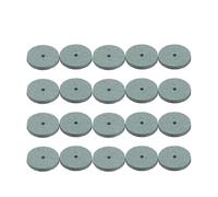 Lot de 20 disques abrasifs de 20 mm pour mini perceuse avec alésage de 2,3 mm de diamètre, meules abrasives en silex vert pour polissage du métal et du bois, compatibles avec outils rotatifs