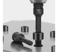 Lot de 20 douilles avec douilles H6 H7 H8 H10 H12 H14 H16 H17 H18 H19 en acier CrMo traité thermiquement pour une performance durable avec étui de rangement moulé par soufflage