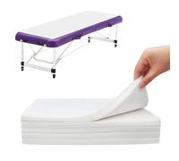 Lot de 20 Doux Drap Jetable Table Massage 70x170cm Non Tissés Jetables Draps de Table de Massage Housse de Protection En Tissu Respirant pour Spa Club Hôpital Voyager Beauté Centre de Soins Infirmiers