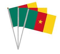 Lot de 20 drapeaux à manivelle Cameroun, mini-drapeau portable Cameroun, drapeau Cameroun, petit drapeau Cameroun, mini-drapeau Cameroun, drapeau Cameroun, petit drapeau Cameroun
