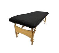 Lot de 20 Draps Jetables Élastiques 95x220 cm Noir Tissu Non Tissé | Drap Housse Jetable pour Table de Massage, Spa, Beauté, Tatouage | Drap Examen pour Professionnels