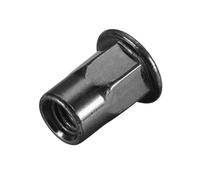 Lot de 20 écrous à riveter M4 M5 M6, filetage demi-hexagonal en acier au carbone, tête plate, insert fileté for fixations de vis(M6 x 1mm)