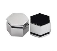 Lot de 20 écrous de roue chromés de 22 mm avec outil de démontage, cache-boulons à tête hexagonale en plastique ABS pour roues de voiture, protection contre la rouille