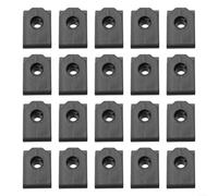 Lot de 20 écrous en U en nylon, œillets de montage pour doublure d'aile avant, fixation de garde-boue de rechange direct, quincaillerie en plastique noir pour Toyota 53879-22010