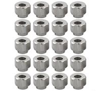 Lot de 20 écrous excentriques pour imprimante 3D avec alésage de 5 mm et 6 mm de hauteur en acier au carbone argenté pour réglage de la roue Ender 3 V