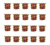 Lot de 20 écrous filetés M6 x 10 mm en alliage de zinc pour meubles