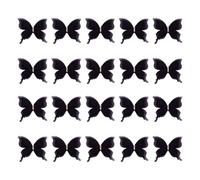 Lot de 20 écussons à coudre en forme de papillon avec strass pour robe de mariée - Pour couture, loisirs créatifs, vêtements, accessoires pour cheveux