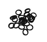 Lot de 20 élastiques à cheveux, très élastiques, colorés, style Preppy | Tissu de haute qualité, résistant, résistant à l'abrasion, haute densité, pour cheveux moyens à épais, multicolore
