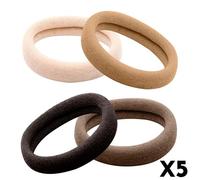 Lot De 20 Élastiques Pour Cheveux Tendance Confortable Marron