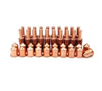Lot de 20 électrodes 220842 et 20 embouts 220819 65 A pour cutter plasma Hypertherm Powermax 65/85/105 (courant de coupe plasma 65 A)