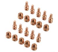 Lot de 20 électrodes 256026 et pointe 249929 pour cutter plasma Autoline Miller Spectrum 875 compatible avec Xt60/xt60m pour lampes de poche