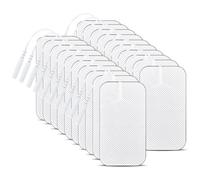 Lot de 20 électrodes autocollantes 5 x 9 cm - Appareil Tens réutilisable - Thérapie de la douleur pour Tens Acupuncture Digita Therapie Machines - Soulagement des muscles et des douleurs articulaires