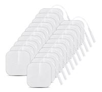Lot de 20 électrodes autocollantes Tens - Appareil réutilisable - Thérapie de la douleur pour Tens Acupuncture Digita Therapie Machines - Soulagement des muscles, des douleurs articulaires (5 x 5 cm)