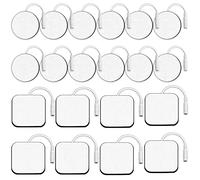 Lot de 20 électrodes de rechange TENS - Plusieurs tailles - Patchs d'électrodes SM (broches) - Sans latex - Autocollants TENS pour machine de stimulation musculaire TENS/EMS