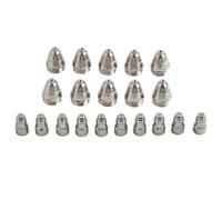 Lot de 20 électrodes et buses en cuivre sans oxygène et CuCrZr pour machines CUT-70/CUT-80/CUT-100/CUT-120