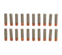 Lot de 20 embouts de contact de soudage MIG 0,8 mm/0,9 mm avec revêtement antiadhésif, buses en cuivre filetées M6 x 1,0 compatibles avec Lincoln pour torches Binzel (0,8 mm)