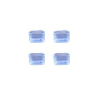 Lot de 20 embouts de pieds de chaise en PVC - Protection de sol pour chaises - Épais - Résistants à l'usure - Protection pour pieds de chaise - Anti-bruit et anti-rayures - Ovale transparent - 16 x 34