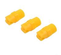 Lot de 20 embouts de pulvérisation plats en plastique 1/4 BSPT avec angle de pulvérisation de 80° pour tuyaux d'arrosage et équipement d'arrosage extérieur