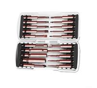 Lot de 20 embouts de tournevis hexagonaux 65 mm et 100 mm T8-T40 H2-H10 en alliage d'acier pour perceuse électrique avec tige hexagonale de 6,35 mm, compatible avec les tournevis sans fil (65 mm)